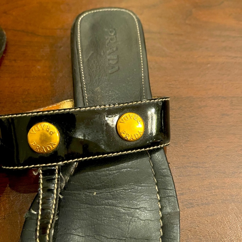 Authentic Prada leather sandals ❤️ - Picture 3 of 6